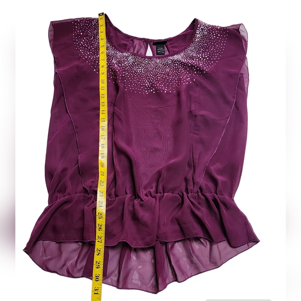 Lane Bryan Sheer Blouse 14/16W - Picture 8 of 11